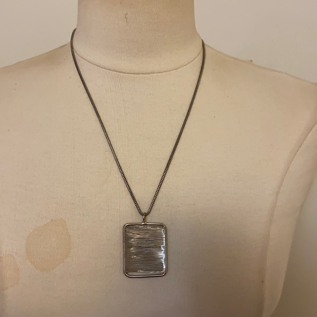 416 Sale Zad Silver Pendant Necklace 15$